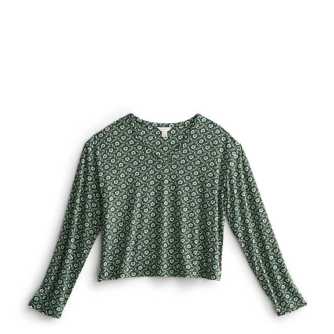 Outlet Long-Sleeved Shirt & Pants PJ Set - Mistletoe Lattice / Small - Image 3
