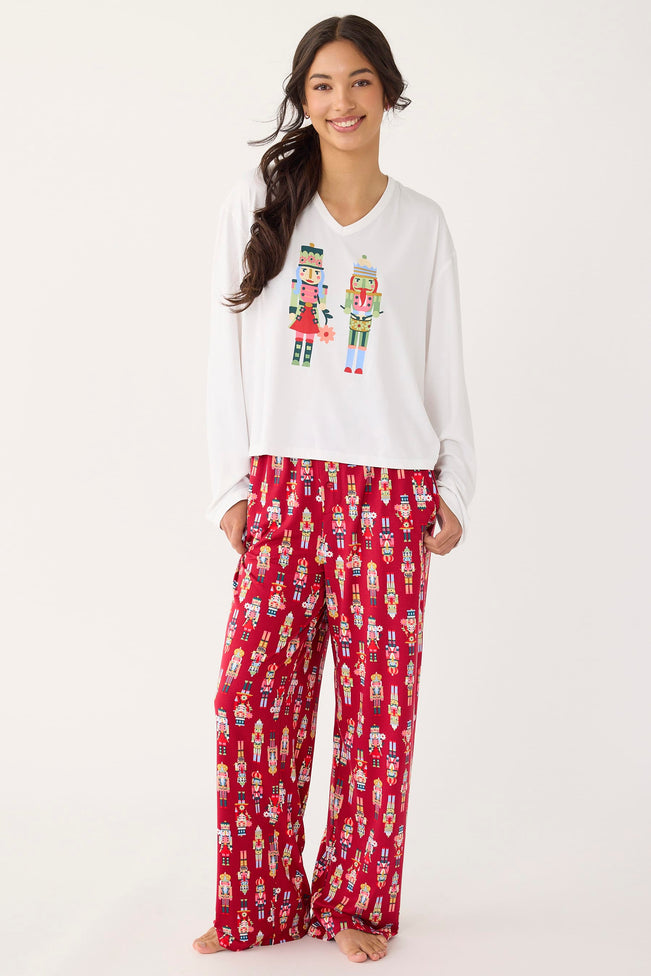 Outlet Long-Sleeved Shirt & Pants PJ Set - Nutcrackers / XXLarge - Image 2