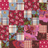 Classic Mini Bear Bag Charm - Festive Check Patchwork - Swatch Image
