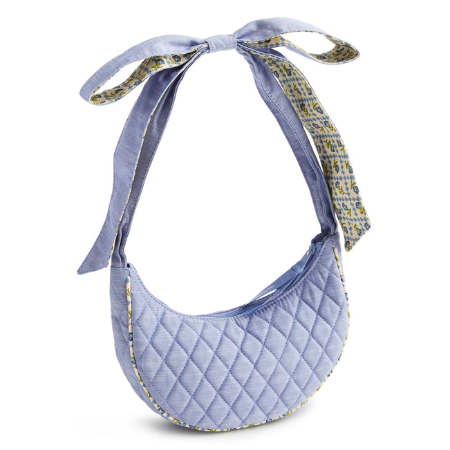 Mini Clara Bow Bag - Blue Chambray - Image 4