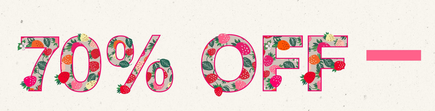 Sweet Summer Savings. 70% Off. Shop Now.