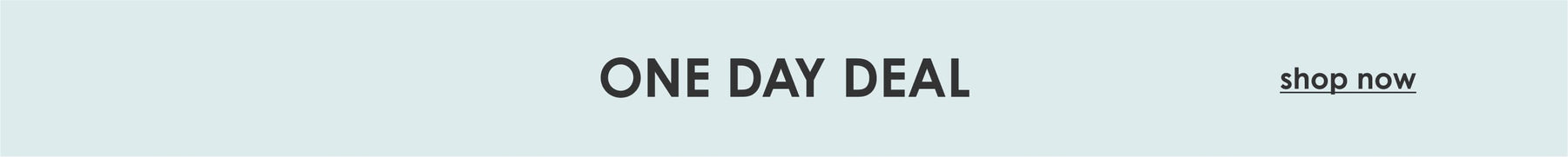 One Day Deal. Shop Now.