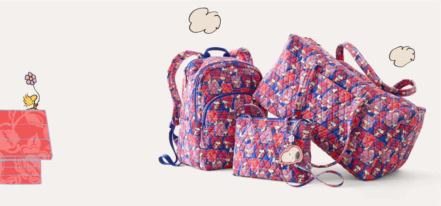Vera Bradley x Peanuts. Snoopy's House Collection. Shop Now.