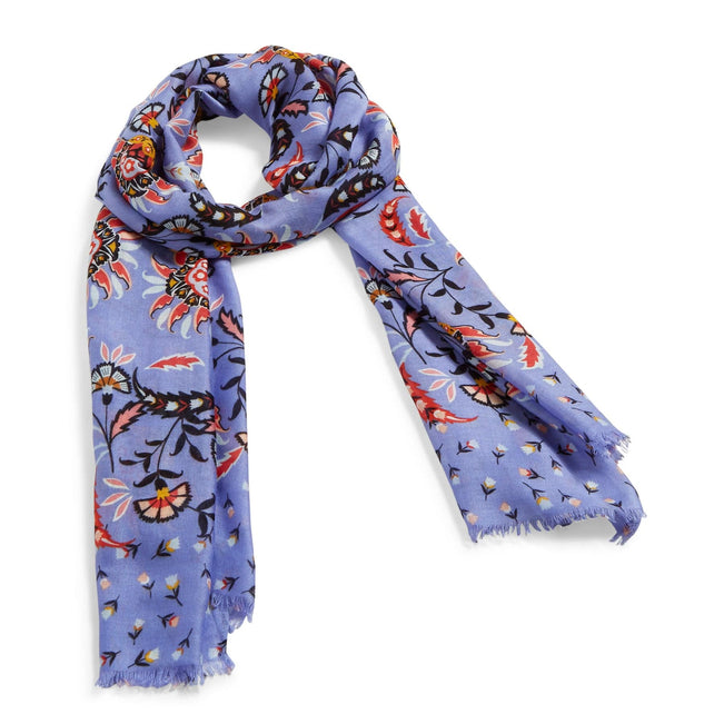 Factory Style Soft Fringe Scarf-Mural Garden-Image 1-Vera Bradley