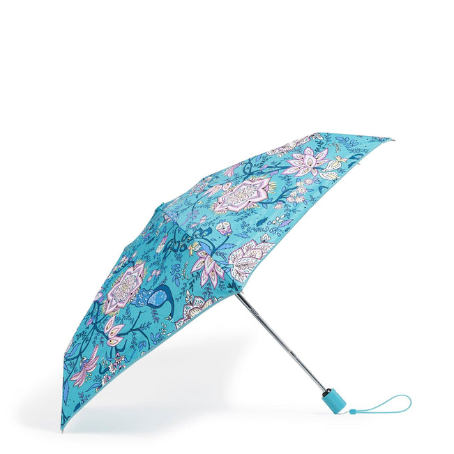 Factory Style Automatic Mini Umbrella-Peacock Garden-Image 2-Vera Bradley