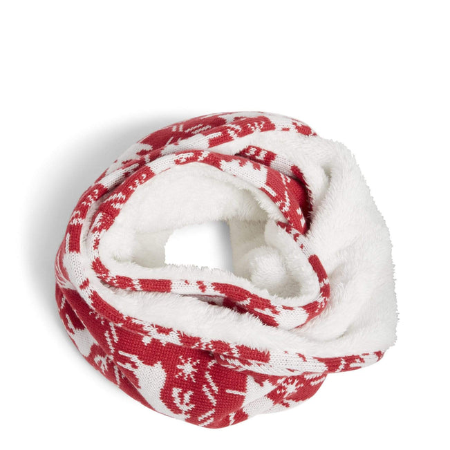 Cozy Cowl-Reindeer Intarsia Red-Image 1-Vera Bradley