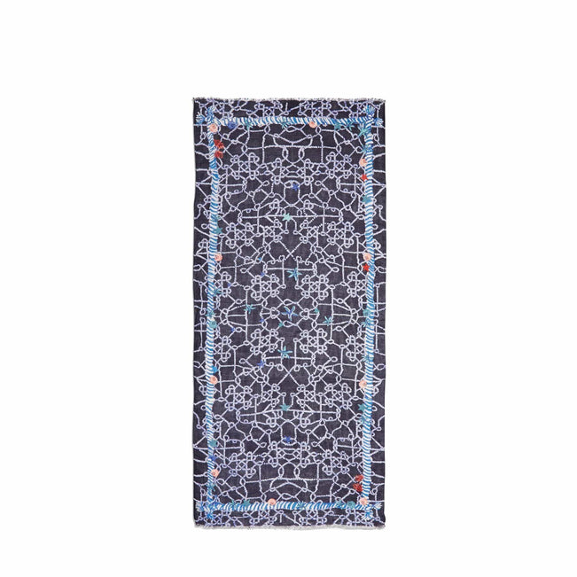 Soft Fringe Scarf-Spring Tide Navy-Image 2-Vera Bradley