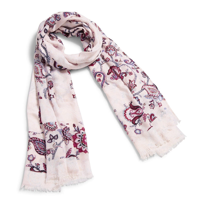 Soft Fringe Scarf-Felicity Paisley Pink-Image 1-Vera Bradley