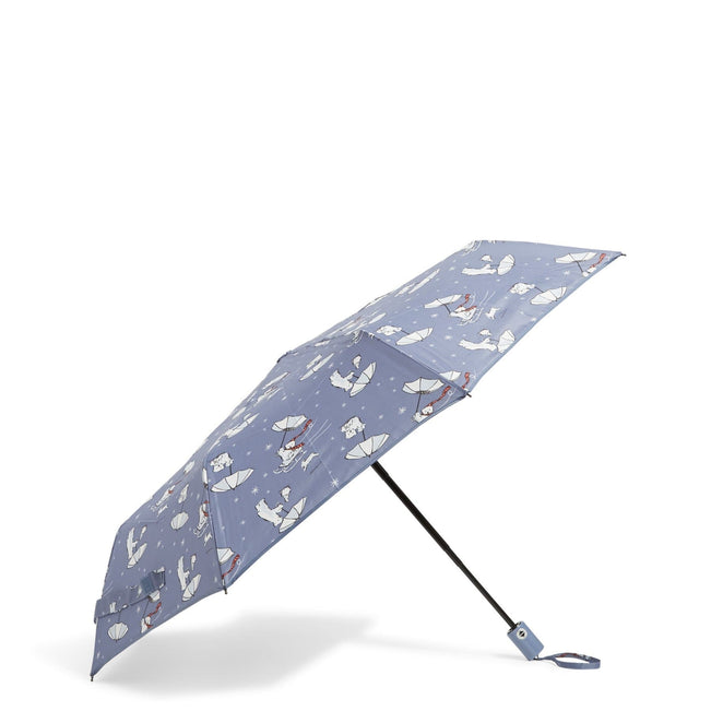 Factory Style Umbrella-Beary Merry Cool Blue-Image 2-Vera Bradley