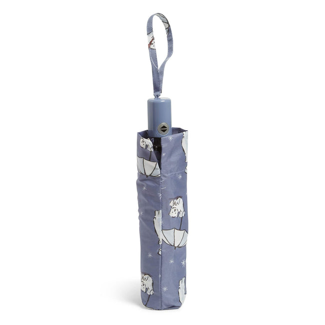 Factory Style Umbrella-Beary Merry Cool Blue-Image 1-Vera Bradley