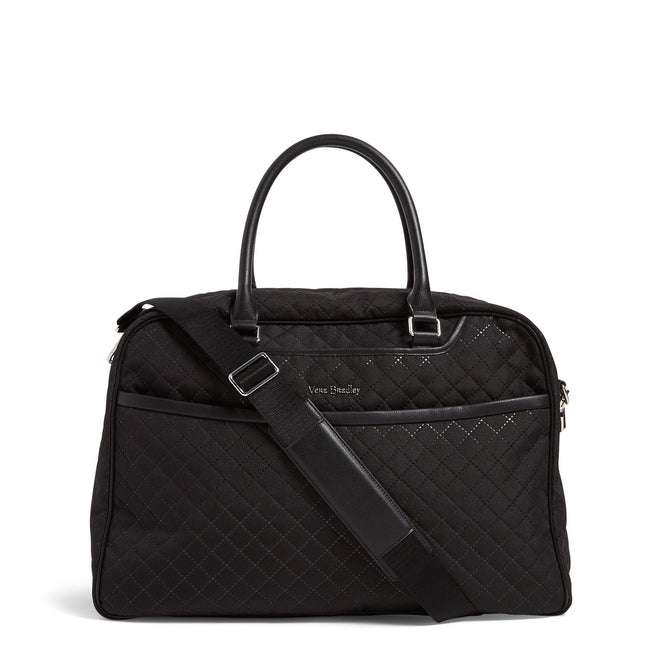Lay Flat Weekender Travel Bag-Black-Image 1-Vera Bradley
