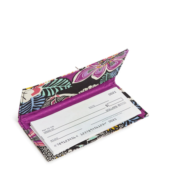 Factory Style Checkbook Cover-Kauai Floral-Image 2-Vera Bradley