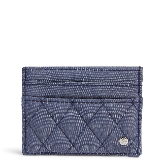 Factory Style Card Case-Moonlight Navy-Image 1-Vera Bradley