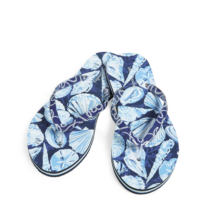 Flip Flops-Morning Shells Blue-Image 1-Vera Bradley