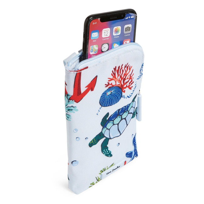Factory Style Lighten Up RFID Mini Cellphone Crossbody-Anchors Aweigh-Image 3-Vera Bradley