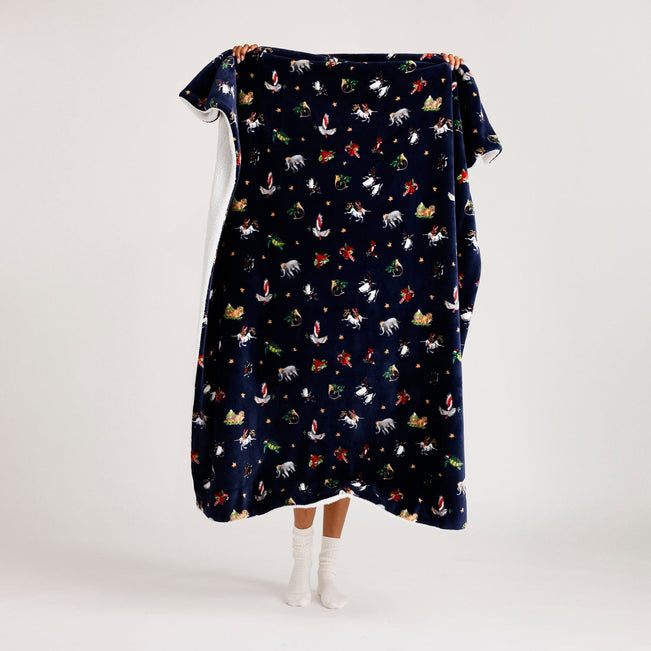 Cozy Life Throw Blanket-Snow Globe Motifs-Image 1-Vera Bradley