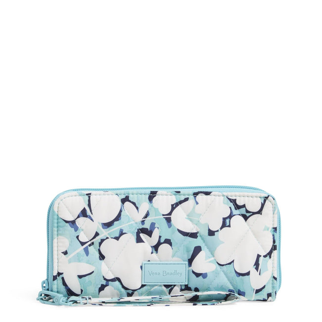 Factory Style Ultralight RFID Accordion Wristlet-Cut Vines Cool-Image 1-Vera Bradley
