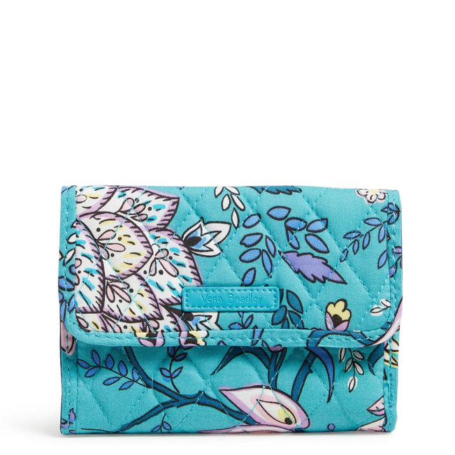 Factory Style RFID Euro Wallet-Peacock Garden-Image 1-Vera Bradley