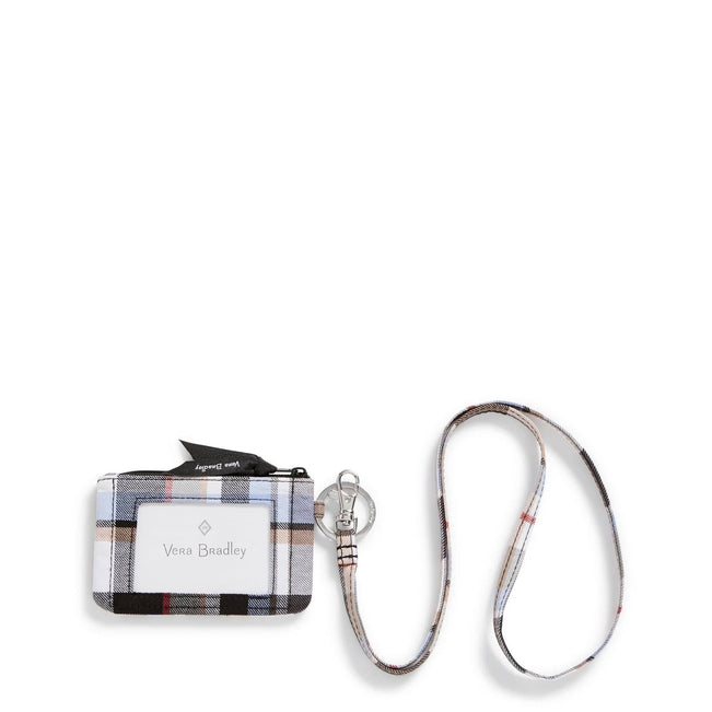 Factory Style Zip ID & Lanyard-Perfectly Plaid-Image 1-Vera Bradley