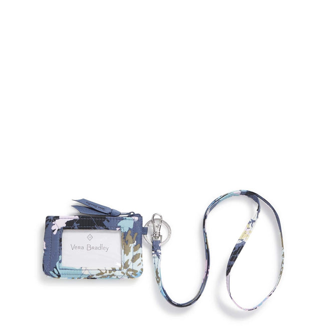 Factory Style Ultralight Zip ID and Lanyard-Chrysanthemum Crush-Image 1-Vera Bradley
