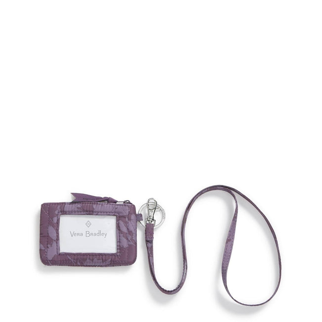 Factory Style Ultralight Zip ID and Lanyard-Tonal Chrysanthemums-Image 1-Vera Bradley
