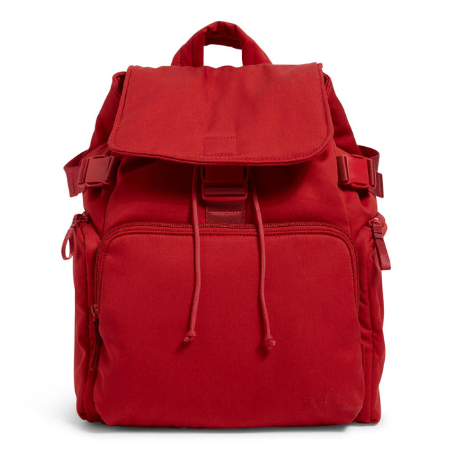 Utility Backpack-Recycled Cotton Cardinal Red-Image 1-Vera Bradley