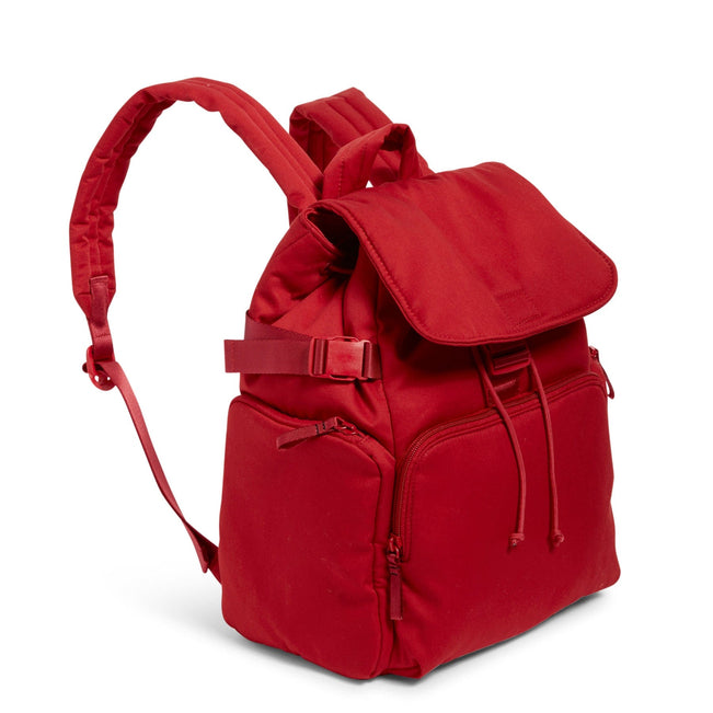 Utility Backpack-Recycled Cotton Cardinal Red-Image 2-Vera Bradley