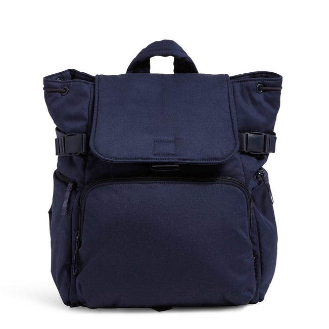 Utility Backpack-Recycled Cotton Classic Navy-Image 1-Vera Bradley