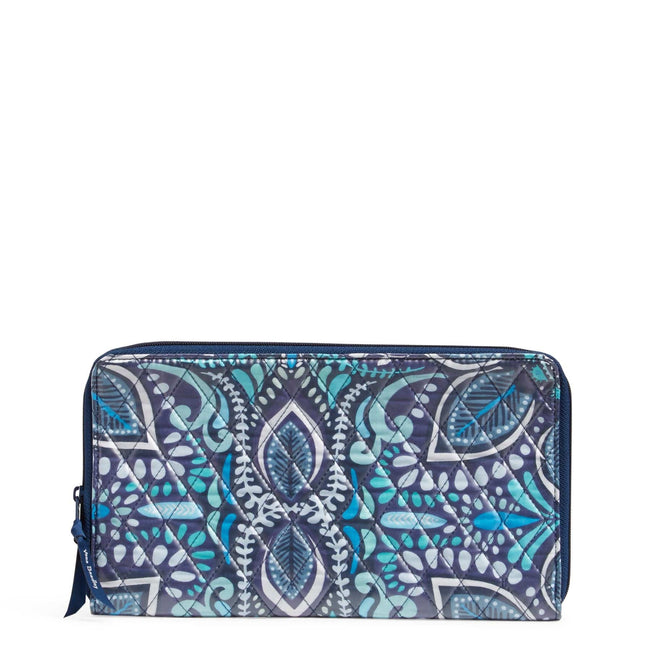 Personal Travel Organizer-Blue Island Medallion-Image 1-Vera Bradley