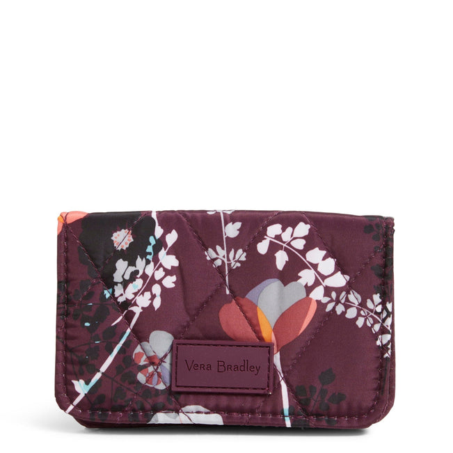 Factory Style Ultralight RFID Small Bifold Wallet-Pressed Flowers-Image 1-Vera Bradley