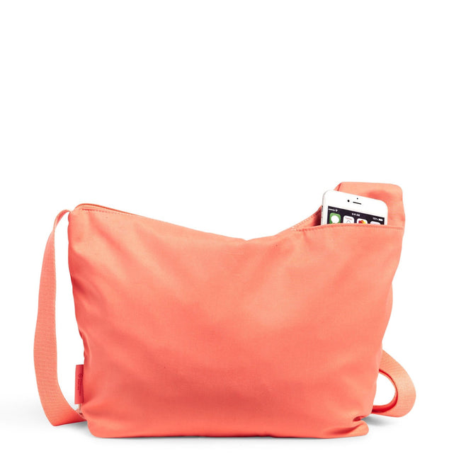 Crossbody Sling Bag-Recycled Cotton Desert Flower Pink-Image 2-Vera Bradley