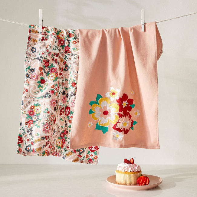 Dish Towel Set of 2-Prairie Paisley-Image 1-Vera Bradley