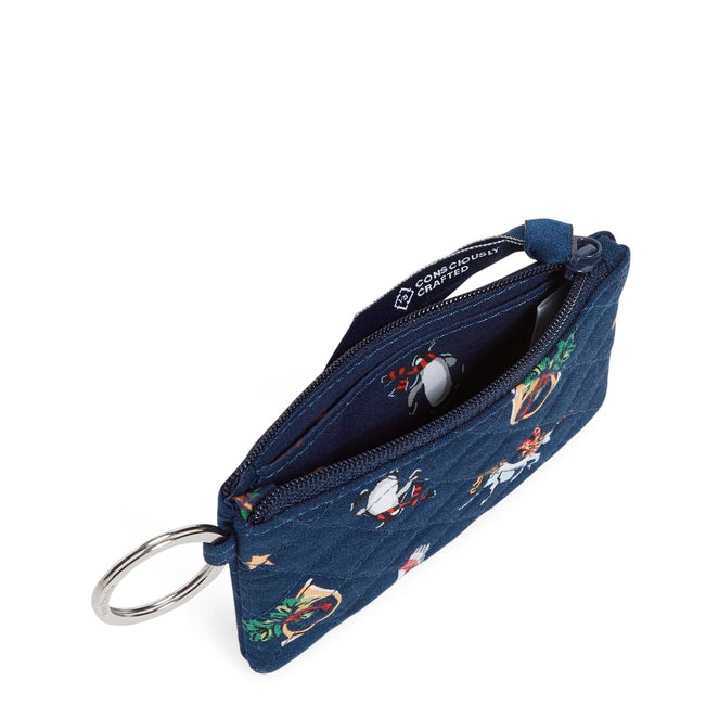 Vera Bradley Women's Outlet Cotton Zip ID and Lanyard Cat's