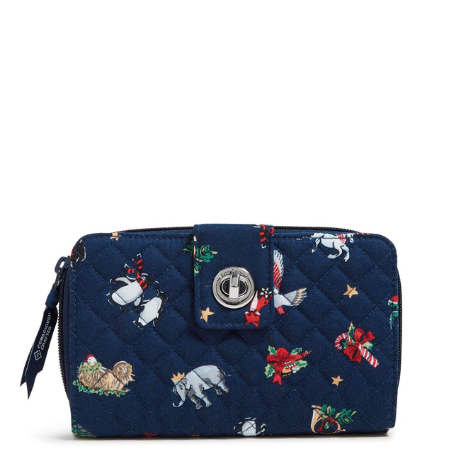RFID Turnlock Wallet-Snow Globe Motifs-Image 1-Vera Bradley