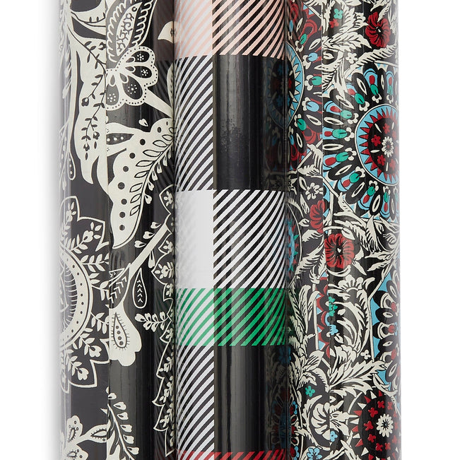 Wrapping Paper 3-Pack-Winter 21 Medley-Image 1-Vera Bradley