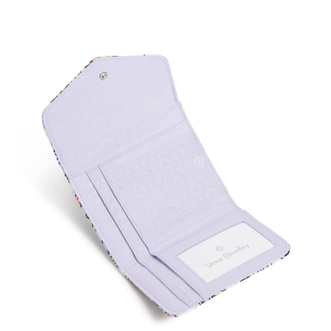 Factory Style RFID Mini Tri-Fold Wallet-Maddalena Paisley Soft-Image 2-Vera Bradley