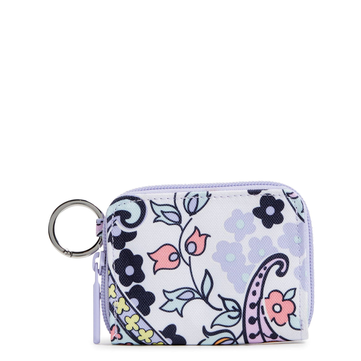 Vera Bradley Mod Floral Blue Zip Around Wallet w/ Wristlet hot Strap & Checkbook