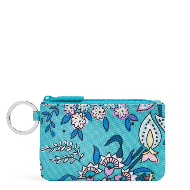 Factory Style Lighten Up Zip ID Case-Peacock Garden-Image 1-Vera Bradley