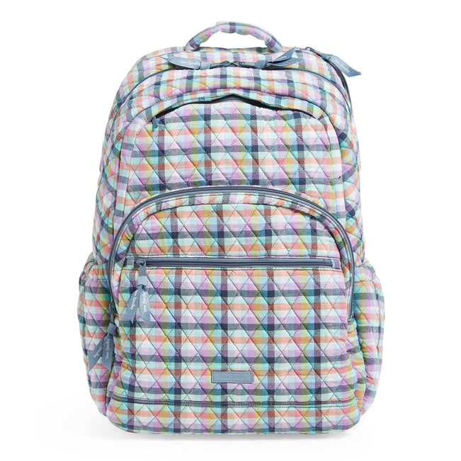 Essential Large Backpack-Gingham Plaid-Image 3-Vera Bradley
