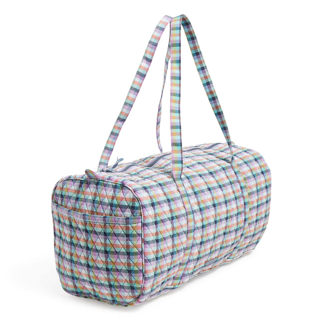 Large Traveler Duffel-Gingham Plaid-Image 2-Vera Bradley