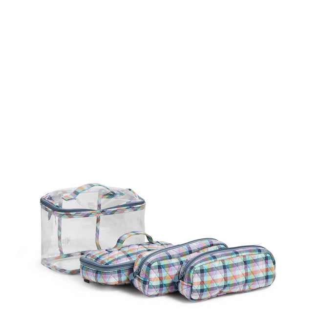 4 Pc. Cosmetic Organizer-Gingham Plaid-Image 2-Vera Bradley