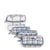 4 Pc. Cosmetic Organizer-Gingham Plaid-Image 1-Vera Bradley