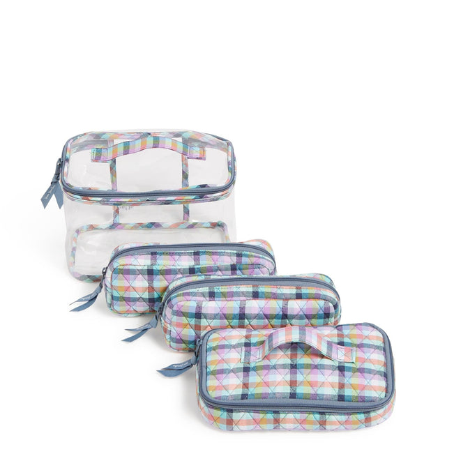 4 Pc. Cosmetic Organizer-Gingham Plaid-Image 1-Vera Bradley
