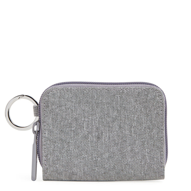 LU RFID Petite Zip-Around Wallet-Medium Heather Gray-Image 1-Vera Bradley