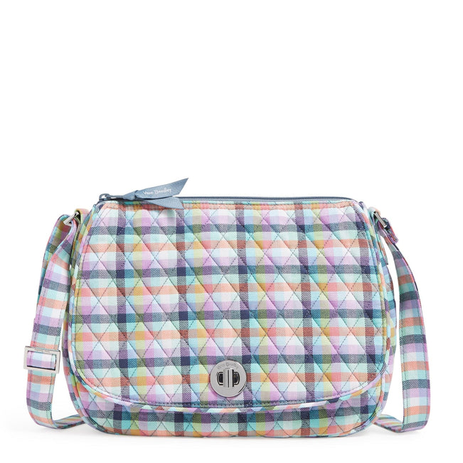 Saddle Crossbody Bag-Gingham Plaid-Image 1-Vera Bradley