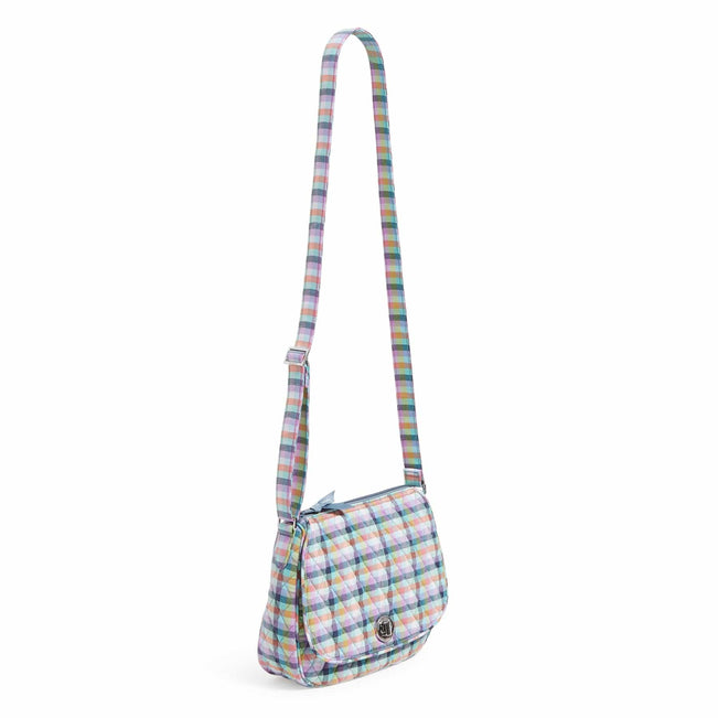 Saddle Crossbody Bag-Gingham Plaid-Image 2-Vera Bradley