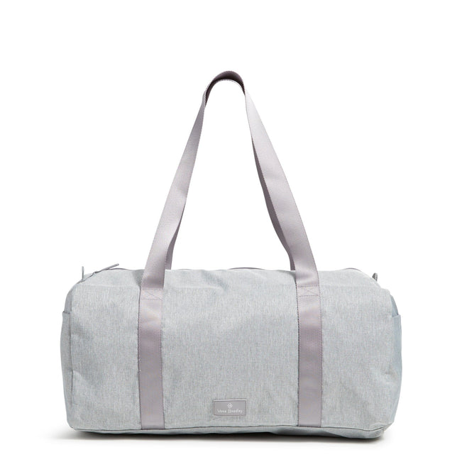 Lighten Up Large Traveler Duffel-Medium Heather Gray-Image 1-Vera Bradley