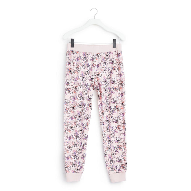 Ribbed Jogger Pajama Pants-Anemone Watercolor-Image 1-Vera Bradley