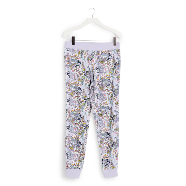 Ribbed Jogger Pajama Pants-Maddalena Paisley Soft-Image 1-Vera Bradley