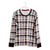 Ribbed Long-Sleeved Sleep T-Shirt-Perfectly Plaid-Image 1-Vera Bradley